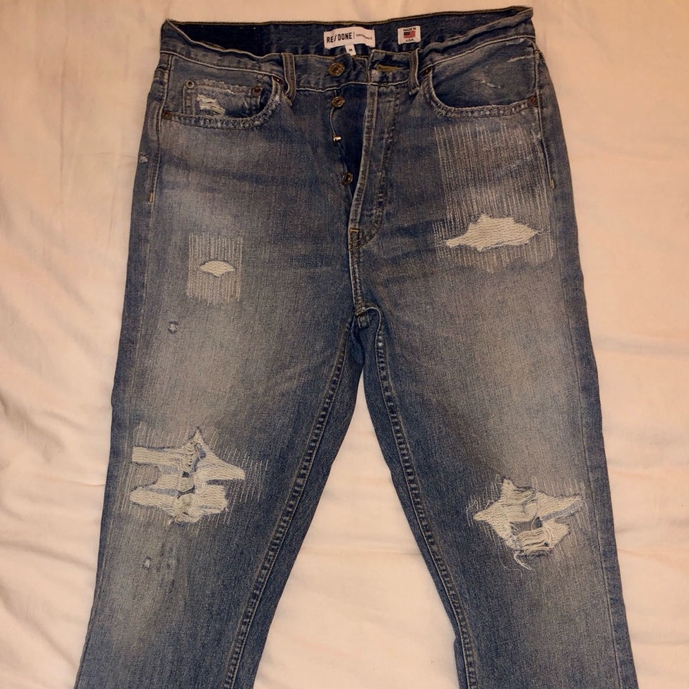 Re/Done Originals High Rise Ankle Crop